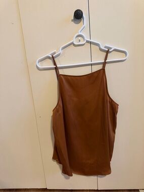 Ann Taylor Rust Brown Satin Cami